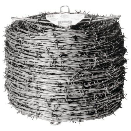 RED BRAND Barbed Wire, 1320 ft L, 1212 Gauge, 5 in Points Spacing, Galvanized Steel 70481